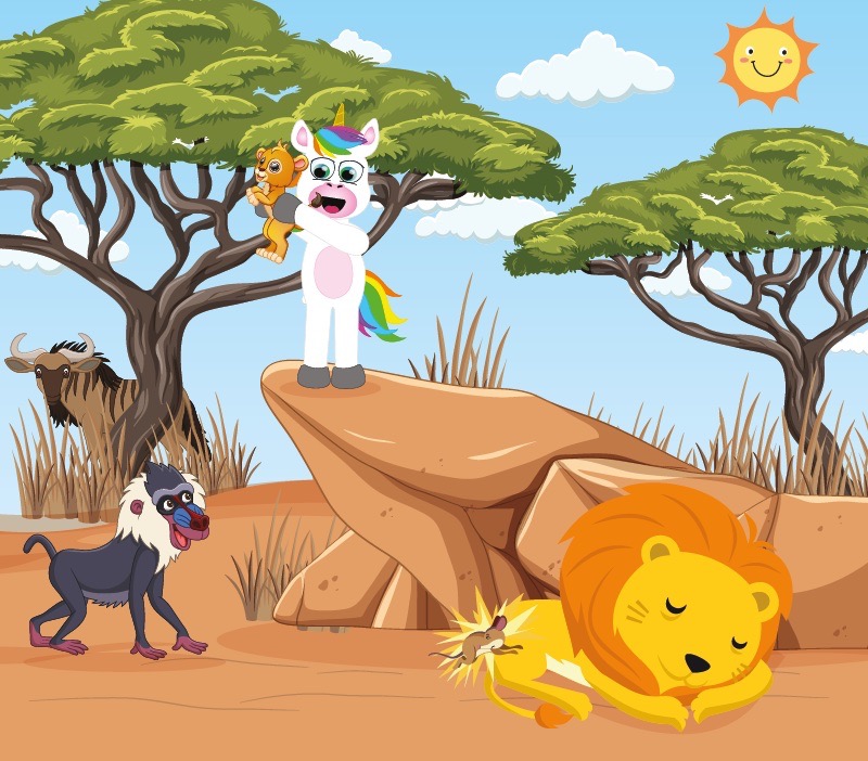 Colorin cuenta El león y el ratón para niños