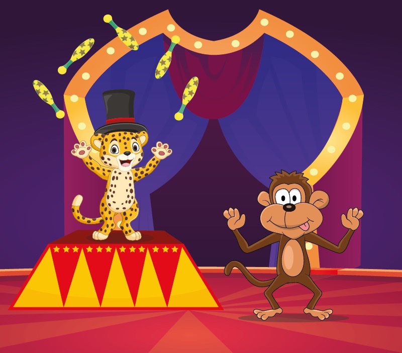 Colorin cuenta El mono y el leopardo para niños