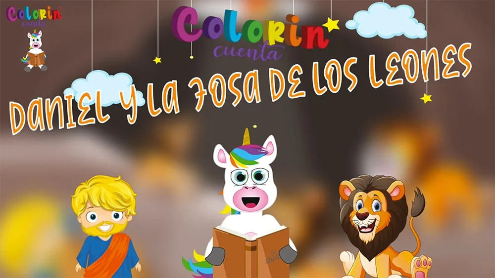 Colorin cuenta Daniel y la fosa de los leones para niños