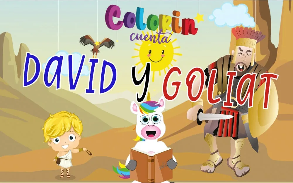 Colorin cuenta David y Goliat para niños
