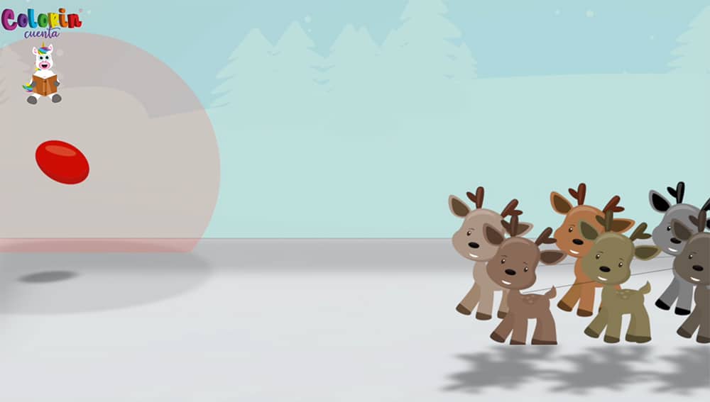 Cuento Rodolfo el reno de Santa Claus