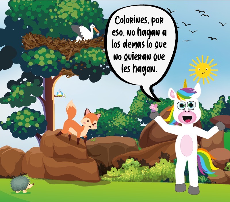 Fábula El zorro y la cigüeña para niños