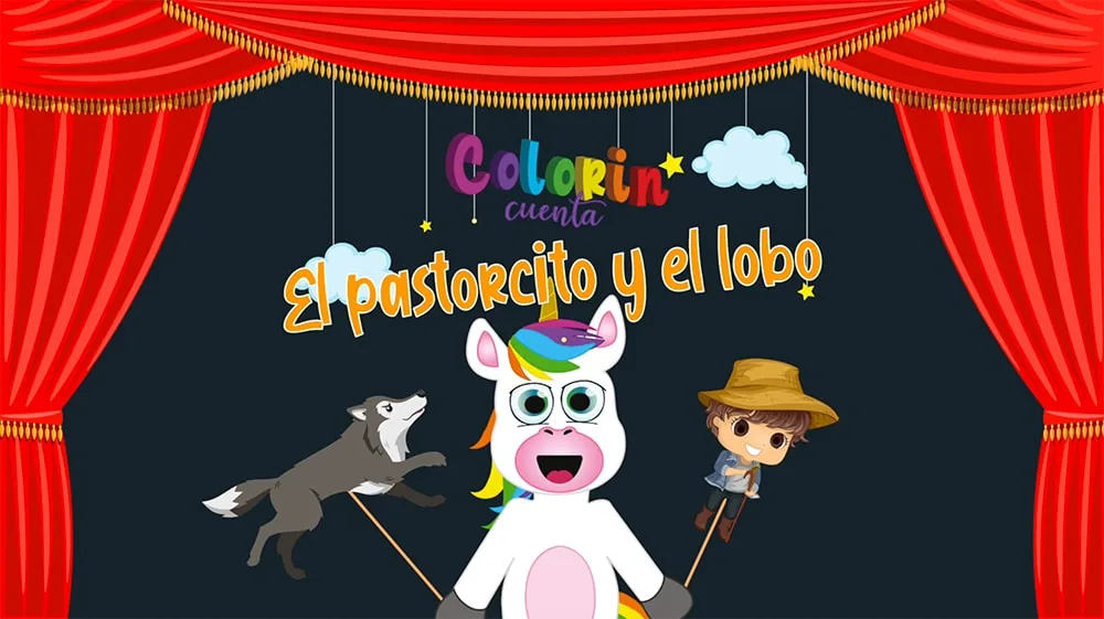Colorin cuenta El pastorcito y el lobo para niños