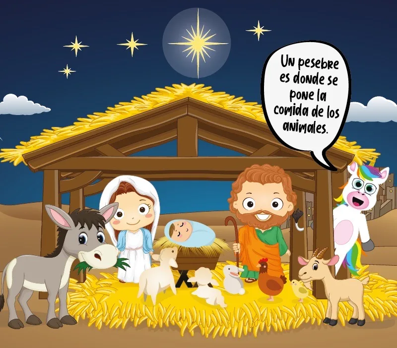 Colorin cuenta El nacimiento de Jesús para niños