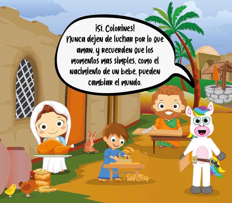 Colorin cuenta El nacimiento de Jesús para niños