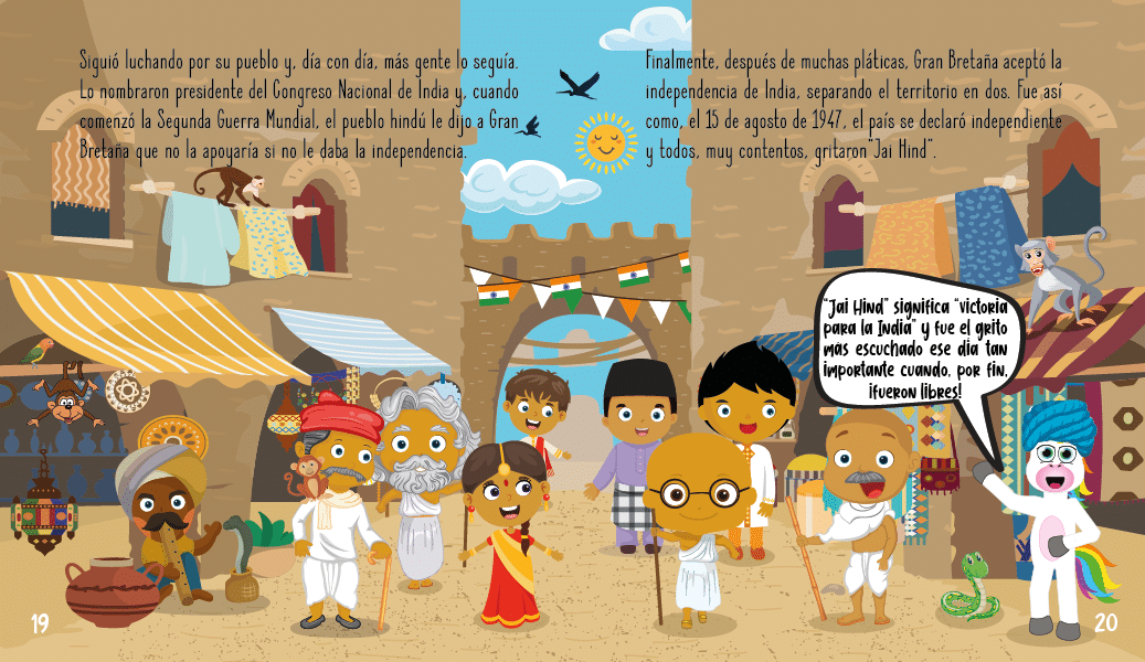 Biografías para niños - Biografía de Gandhi