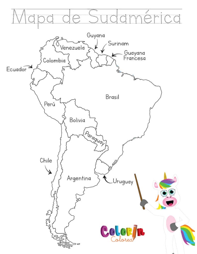 Países del mundo - Sudamérica