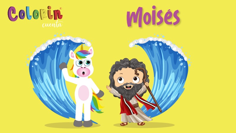 Colorin cuenta Moisés para niños