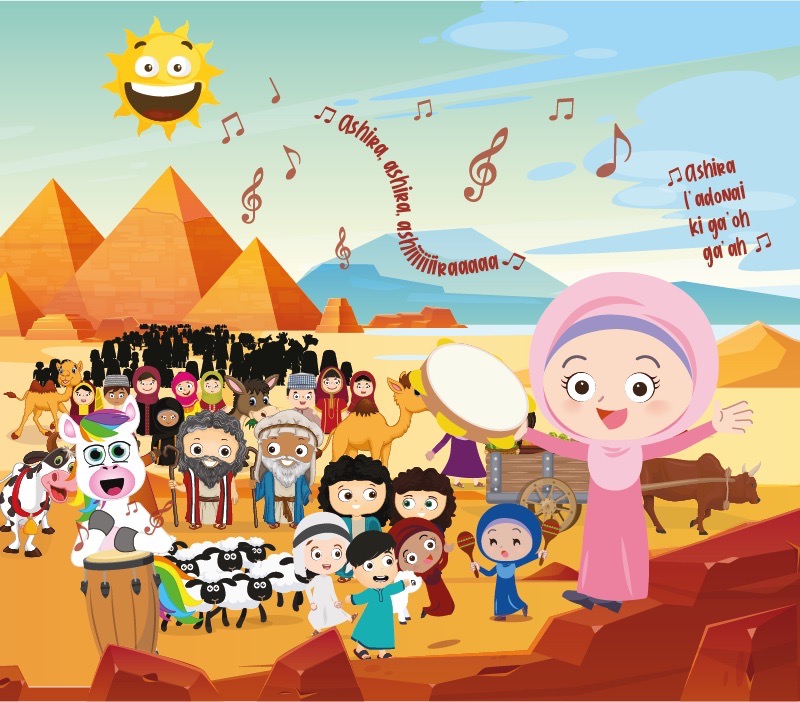 Colorin cuenta Moisés para niños