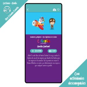 Colorin cuenta Amelia Earhart