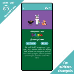 Colorin cuenta El cuervo y el zorro