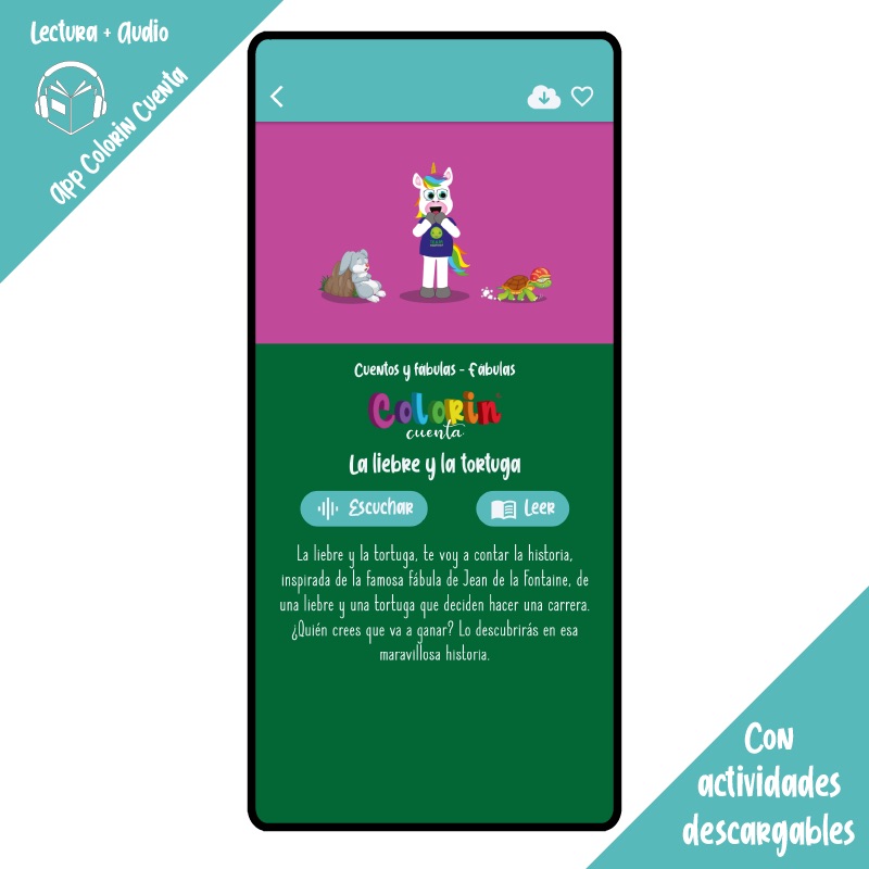Colorin cuenta La liebre y la tortuga