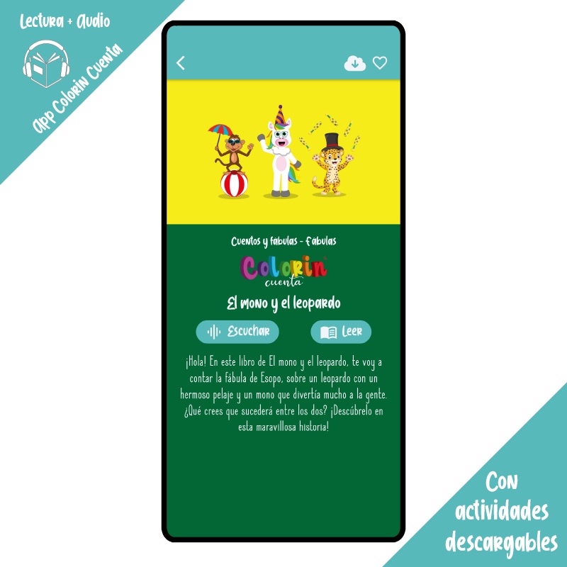 Colorin cuenta El mono y el leopardo