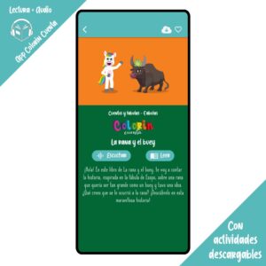 Colorin cuenta La rana y el buey