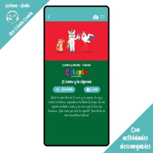 Colorin cuenta El zorro y la cigüeña