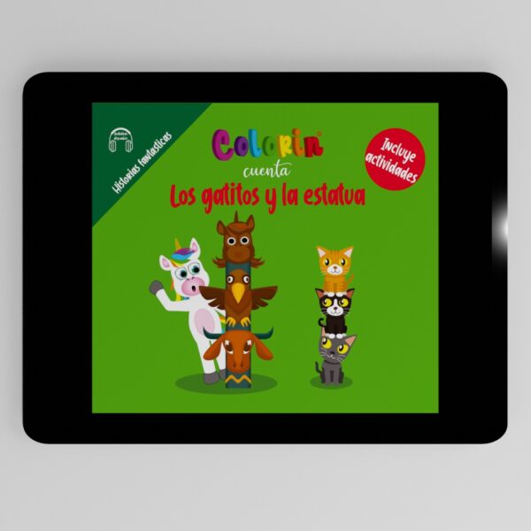 Colorin cuenta Los gatitos y la estatua