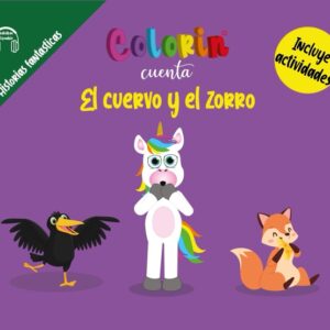Colorin cuenta El cuervo y el zorro para niños