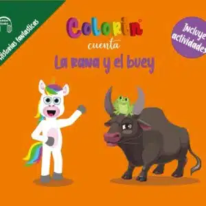 Colorin cuenta La rana y el buey para niños