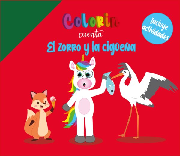 Colorin cuenta El zorro y la cigüeña