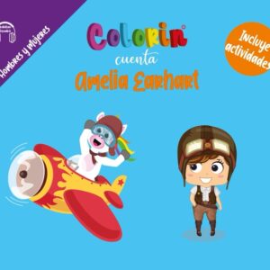 Colorin cuenta Amelia Earhart para niños