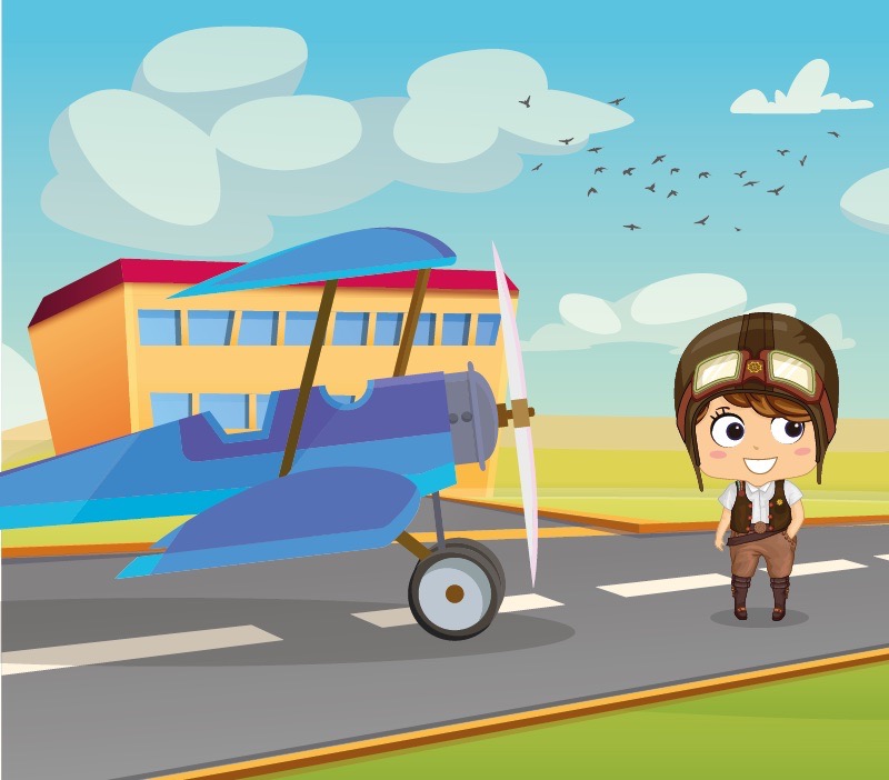 Colorin cuenta Amelia Earhart para niños