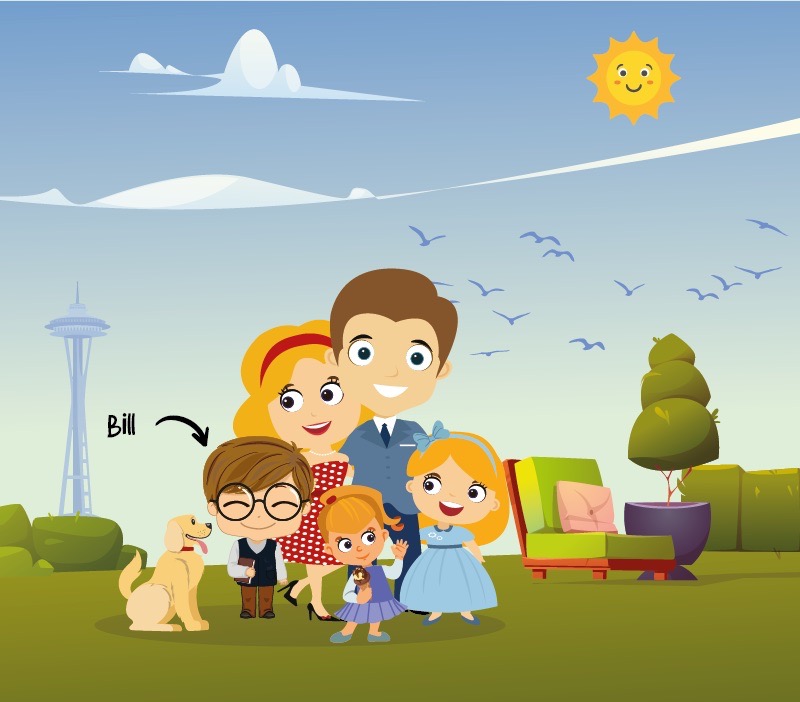 Colorin cuenta Bill Gates para niños