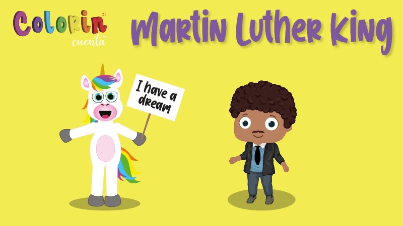 Colorin cuenta Martin Luther King para niños