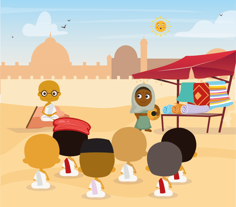 Colorin cuenta Mahatma Gandhi para niños