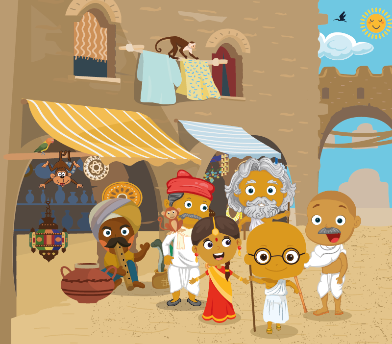 Colorin cuenta Mahatma Gandhi para niños