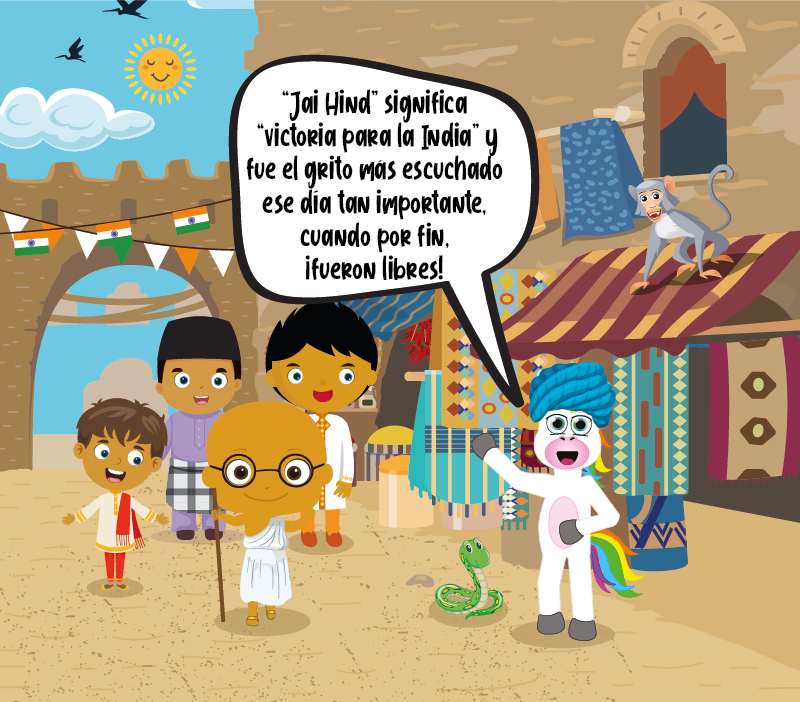 Colorin cuenta Mahatma Gandhi para niños