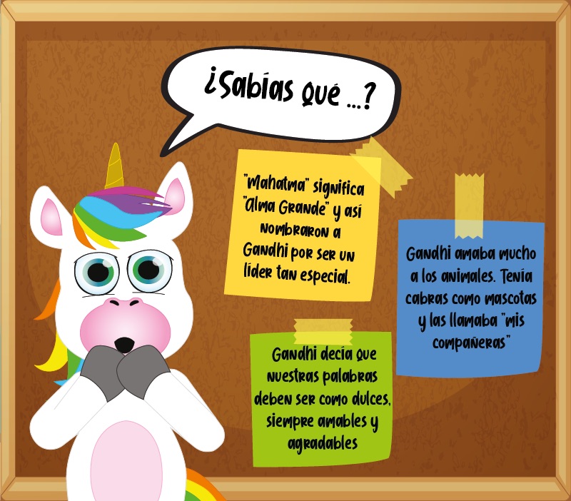 Los "¿Sabías que...?" de Gandhi para niños