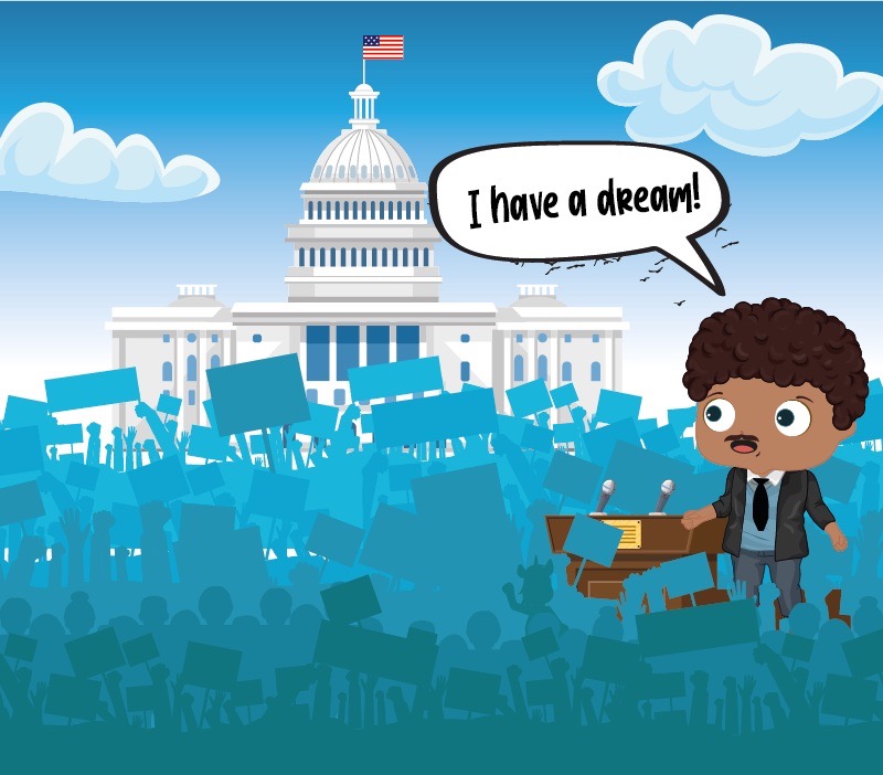 Colorin cuenta Martin Luther King para niños