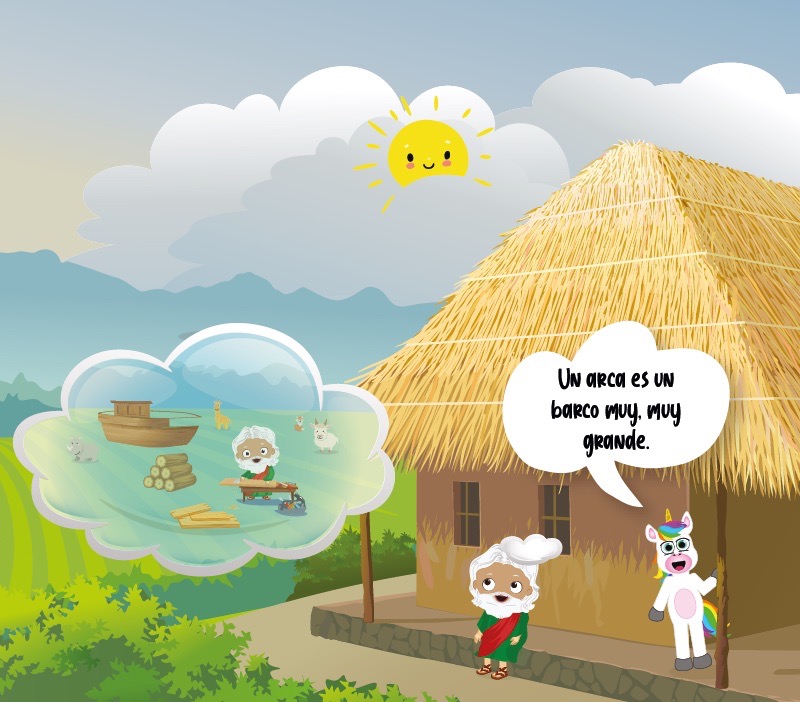 Colorin cuenta El arca de Noé para niños