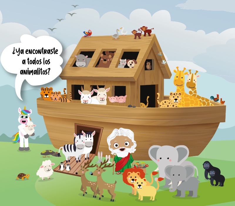 Colorin cuenta El arca de Noé para niños