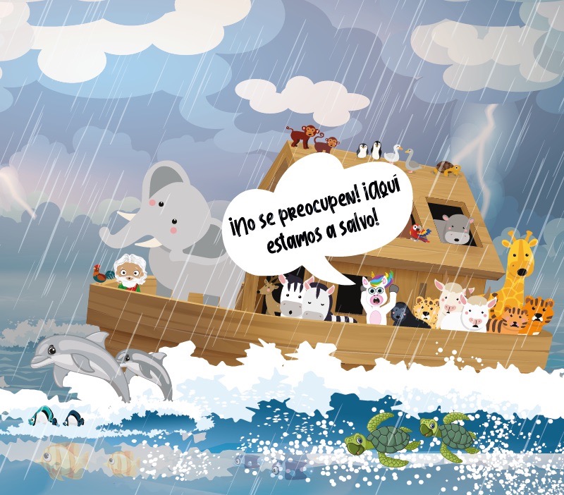Colorin cuenta El arca de Noé para niños
