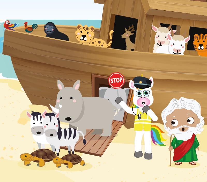 Colorin cuenta El arca de Noé para niños