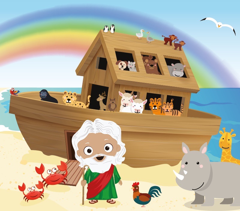 Colorin cuenta El arca de Noé para niños