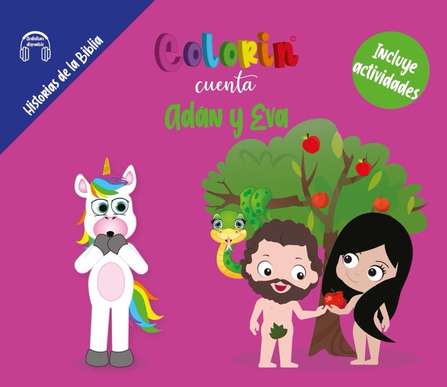 Colorin cuenta Adán y Eva para niños