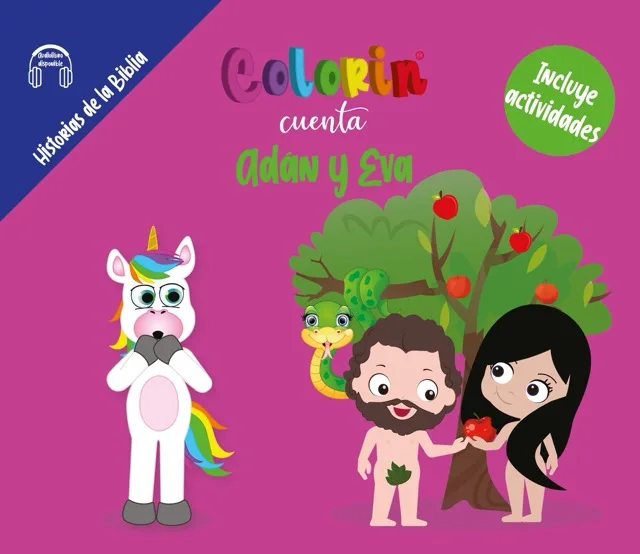 Colorin cuenta Adán y Eva para niños