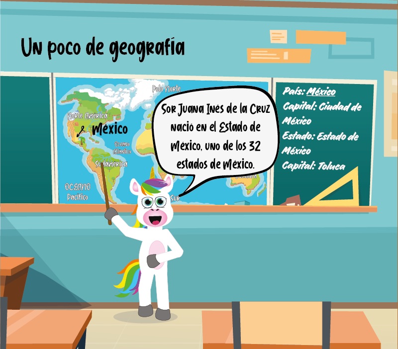 Geografía de Sor Juana Inés de la Cruz para niños
