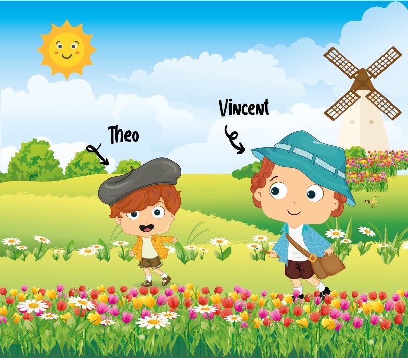 Colorin cuenta Vincent Van Gogh para niños