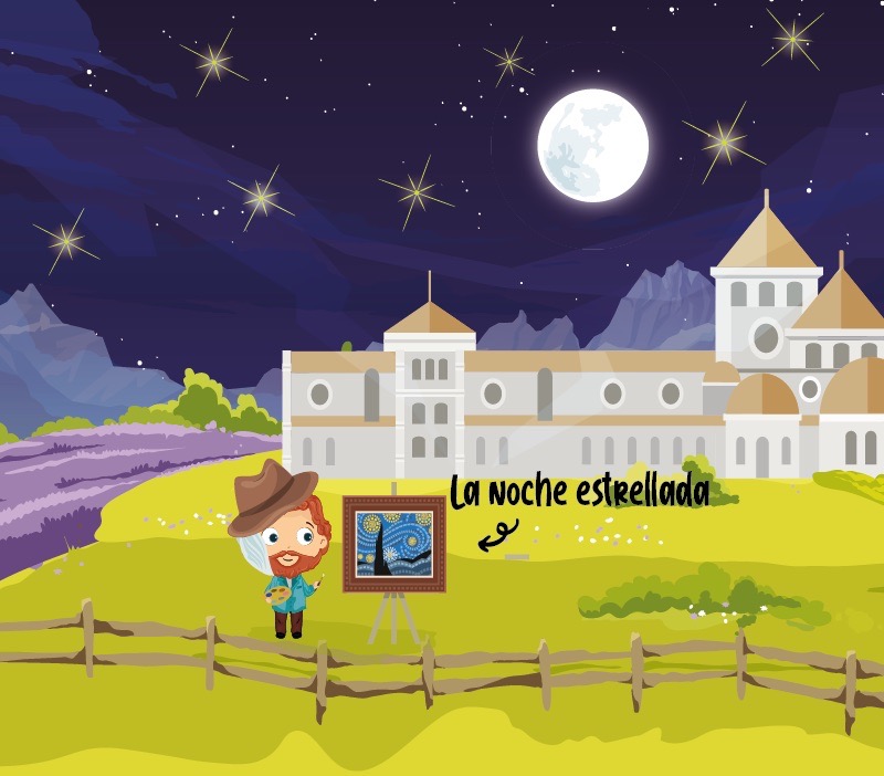 Colorin cuenta Vincent Van Gogh para niños