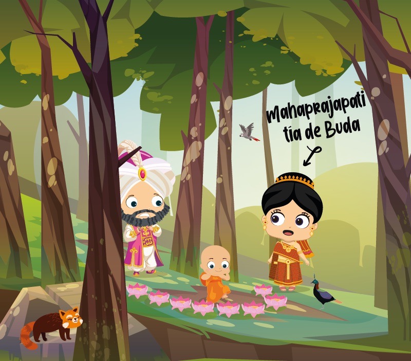 Colorin cuenta Buda para niños