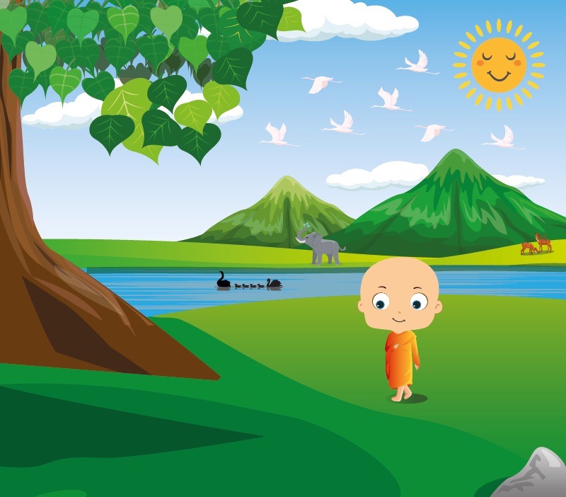 Colorin cuenta Buda para niños