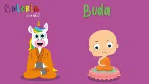 Colorin cuenta Buda para niños