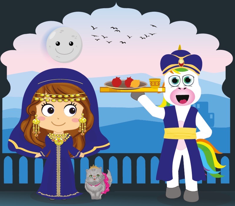 Colorin cuenta La reina Ester para niños