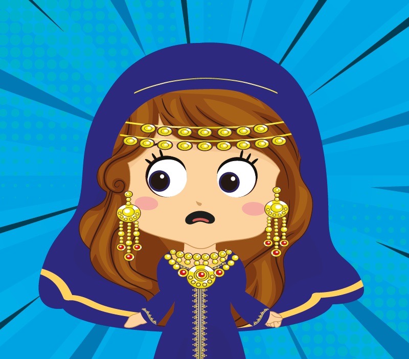 Colorin cuenta La reina Ester para niños