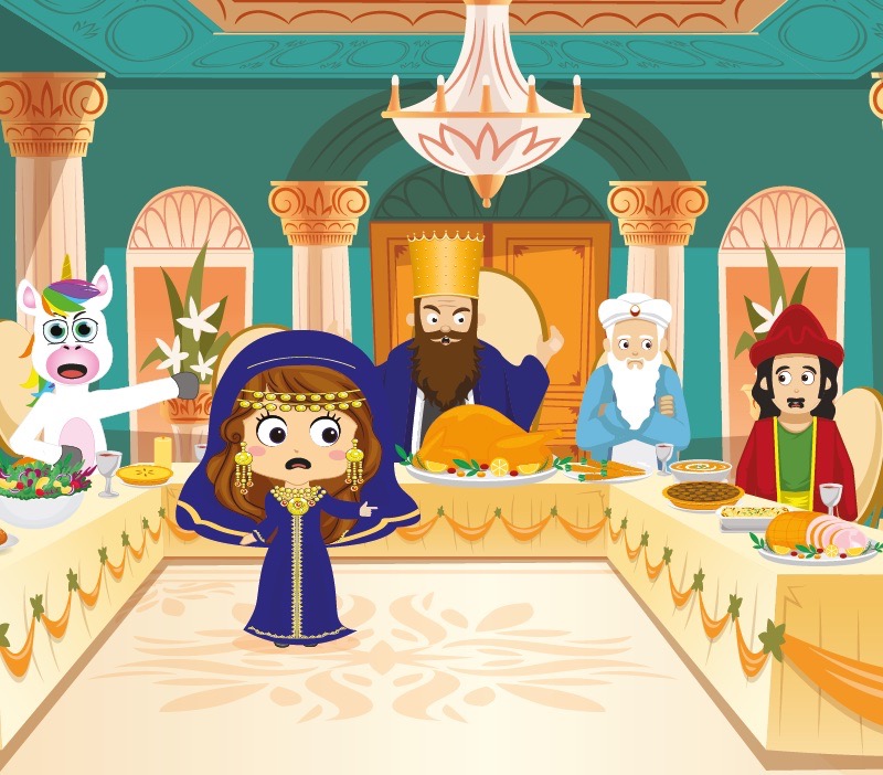 Colorin cuenta La reina Ester para niños