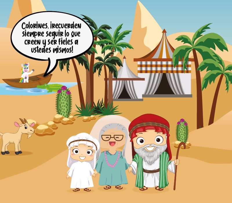 Colorin cuenta Abraham e Isaac para niños