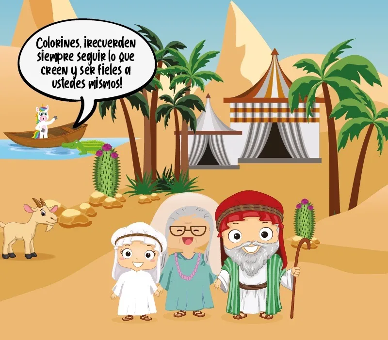 Colorin cuenta Abraham e Isaac para niños